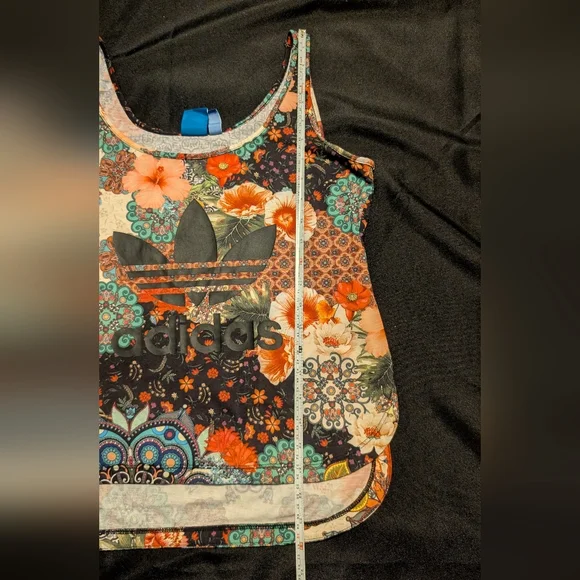 FARM Rio Adidas Jardim Agharta Floral Sporty Tank Top Size Small - Picture 7 of 12